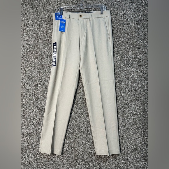 NWT Haggar Men's Cool Right Performance Flex Fit Flat Front Pant Size 32x29 - Picture 4 of 8